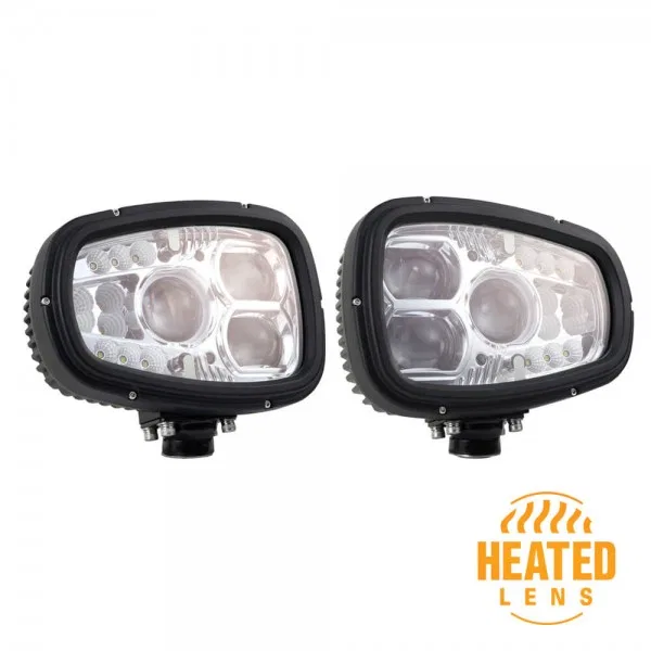 84661-4 – GROTE PERLUX Snow Plow Light, Auxiliary Headlight With Turn Signals 44/60 Watt High Beam/ 22/40 Watt Low Be...